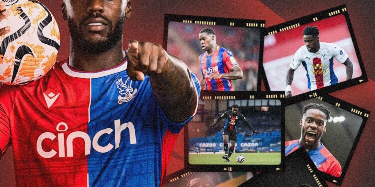 Ghana midfielder Jeffrey Schlupp makes it 200 appearances for Crystal Palace in defeat to Arsenal