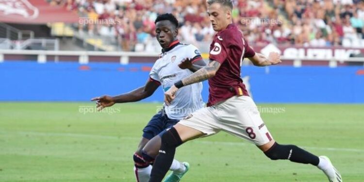 Ghanaian midfielder Ibrahim Sulemana impresses in Serie A for Cagliari in stalemate against Torino