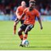 Ghanaian midfielder Mathew Anim Cudjoe HAPPY with his assist in Dundee United’s win