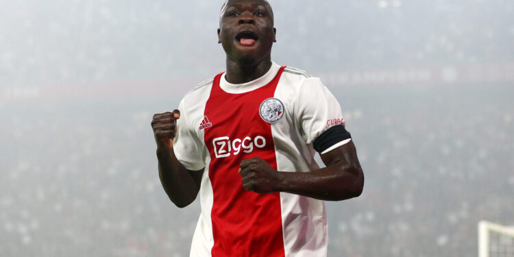 Dutch-born Ghanaian forward Brian Brobbey scores in Ajax’ defeat to Borussia Dortmund