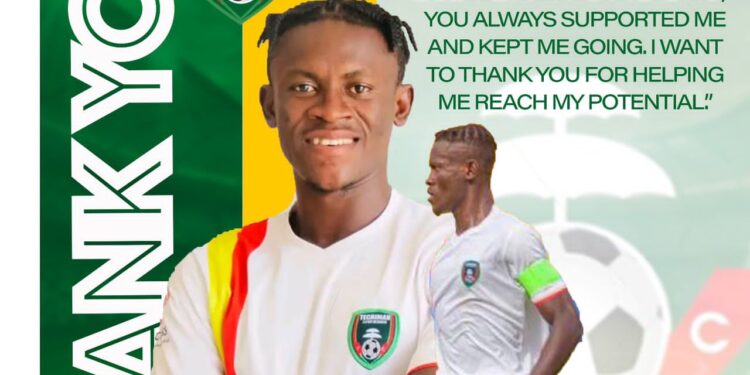 Kelvin Osei Assibey sends farewell message to Eleven Wonders after joining Hearts of Oak