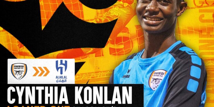 OFFICIAL: Saudi Arabian side Al Hilal sign Black Queens goalkeeper Cynthia Konlan