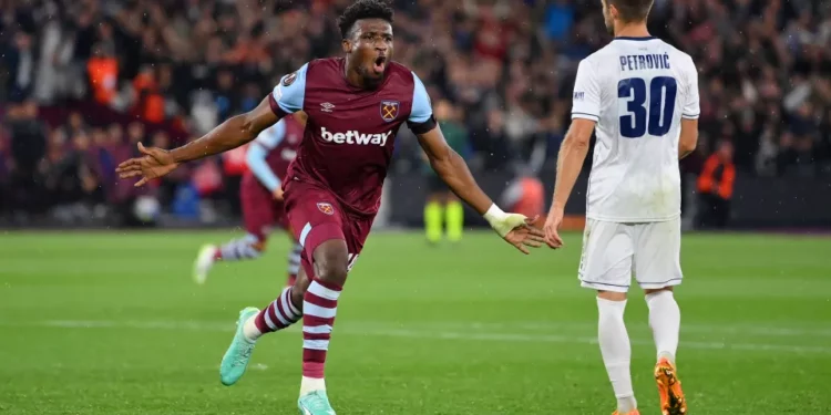 VIDEO: Ghana star Mohammed Kudus scores first West Ham goal against Backa Topola