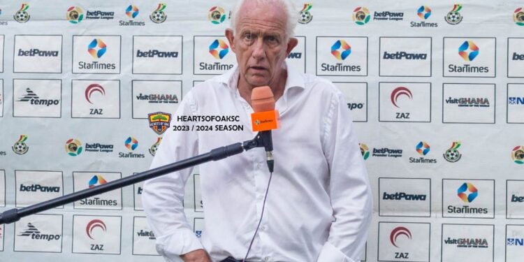Hearts of Oak coach Martin Koopman hints at signing a new striker this week