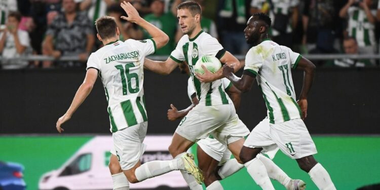 Ghanaian striker Kwabena Owusu scores in Ferencvárosi Europa Conference League win over FK Cukaricki