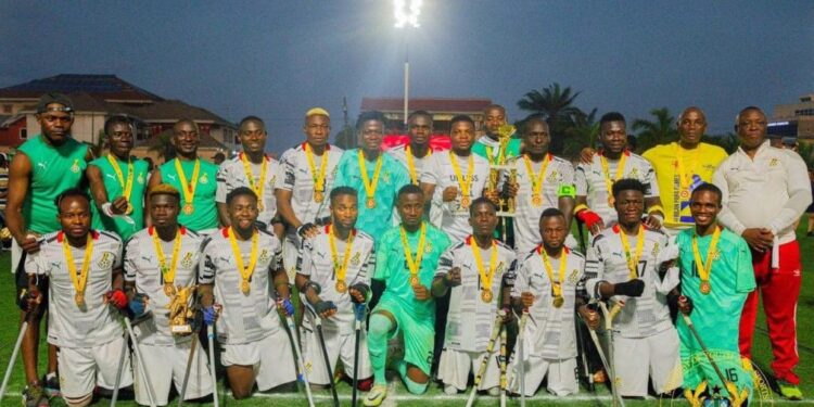 Sports Minister Mustapha Ussif salutes gallant Ghana Amputee Football Team for winning Gold