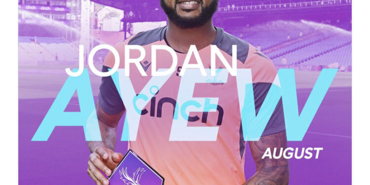 “I’d just like to thank everyone’’ – Jordan Ayew reacts after winning Crystal Palace  Player of the month award