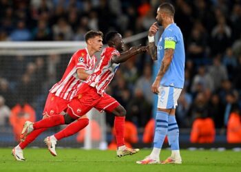 VIDEO: Osman Bukari scores for Red Star Belgrade against Man City in Champions League