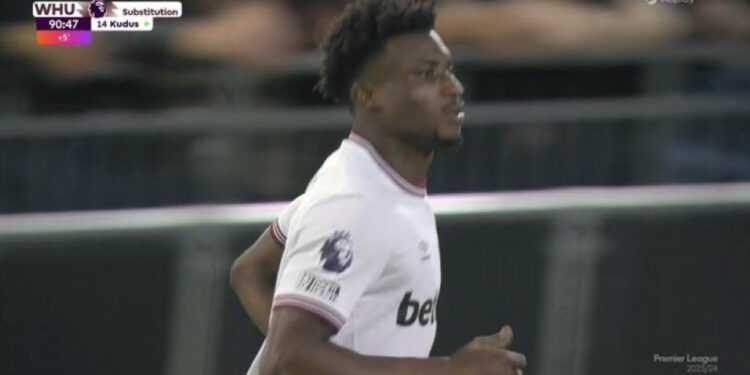 Mohammed Kudus makes West Ham debut in win over Luton Town
