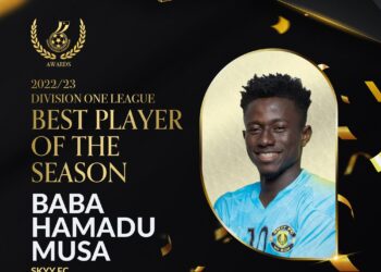 2023 GFA Awards: Former Skyy FC striker Baba Musah crowned Access Bank Division One League player of the season