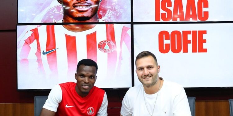 Ghanaian midfielder Isaac Cofie seals move to Turkish club Ümraniyespor