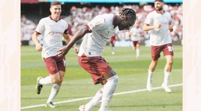 Jeremy Doku wins Man of the Match award in Man City’s 3-1 win over West Ham