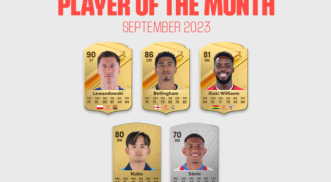 Inaki Williams nominated for La Liga Player Of The Month for September