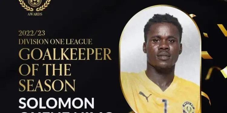 2023 GFA Awards: Skyy FC’s Solomon Ohene Nimo wins Division One League Goalkeeper of the Season