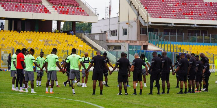 AFCON 2023 Q: Black Stars hold first training session in Accra with 12 players ahead of CAR showdown – (Photos)
