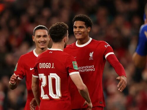 VIDEO: Ghanaian defender Jarell Quansah grabs assist in Liverpool’s Carabao Cup win over Leicester City