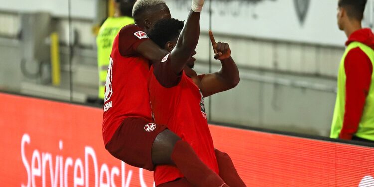 Ghanaian forward Ragnar Ache makes it four goals in five games for Kaiserslautern in Germany