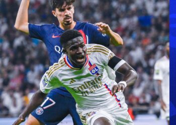 Ghanaian forward Ernest Nuamah dazzles for Lyon in defeat to PSG on his debut