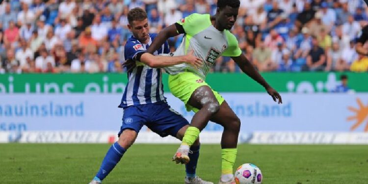 Ghanaian forward Ragnar Ache scores fifth goal in Kaiserslautern’s away at Karlsruher