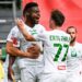 Ghanaian defender Kofi Schulz finds the back of the net for WSG Tirol against Austria Lustenau