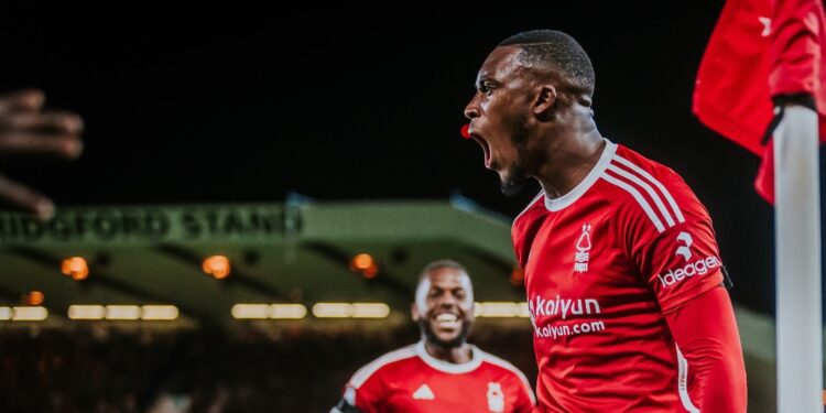 Ghanaian forward Callum Hudson-Odoi scores on debut for Nottingham Forest at home to Burnley