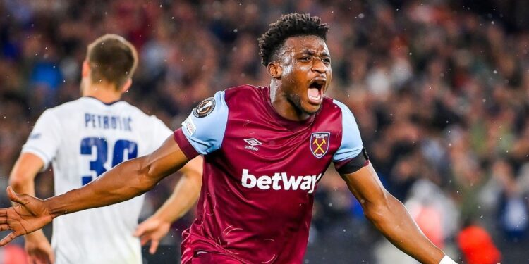 Ghanaian versatile player Kudus Mohammed named Man-Of-The-Match in West Ham United win over TSC