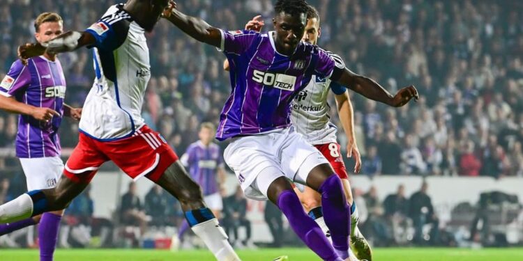 Ghanaian defender Maxwell Gyamfi happy with Osnabrück first win of the season against Hamburg