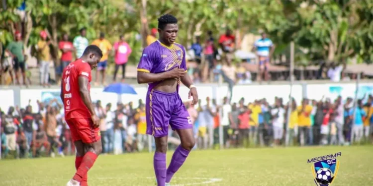 “My coaches motivated me to replicate my league form in the continental games” – Medeama defender Kofi Asmah