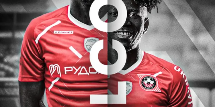 Ukranian topflight side FC Kryvbas Kryvyi Rih unveil Ghanaian duo Konadu Yiadom and Prince Adu Kwabena