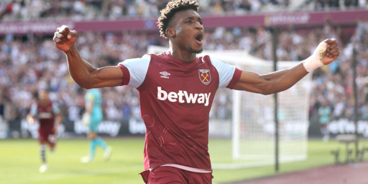 Ghana’s starboy Kudus Mohammed scores first EPL goal against Newcastle for West Ham United
