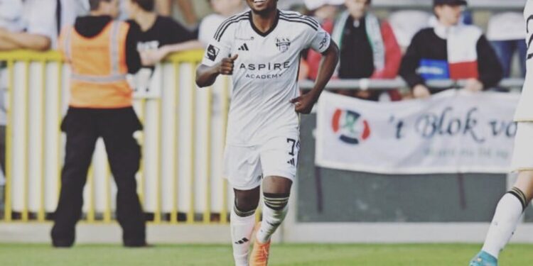 Video: Watch Ghanaian forward Isaac Nuhu’s strike against Royal Antwerp for KAS Eupen