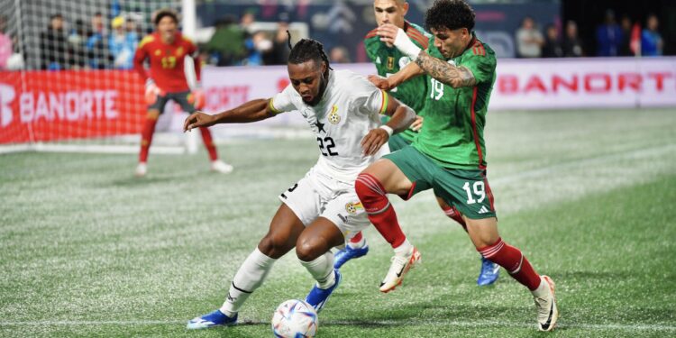 Bournemouth forward Antoine Semenyo fails to shine against Mexico for Ghana