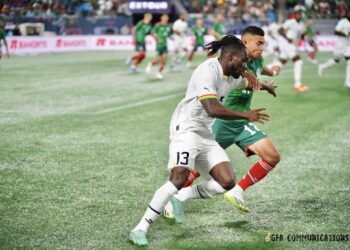 Ghana’s attacker Joseph Paintsil with an average performance against Mexico