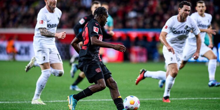 Ghana defender Jeremie Frimpong shines again, bags assist to help Leverkusen remain top of Bundesliga with win over Freiburg
