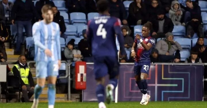 Ghanaian forward Brandon Thomas-Asante scores as West Brom beat Coventry