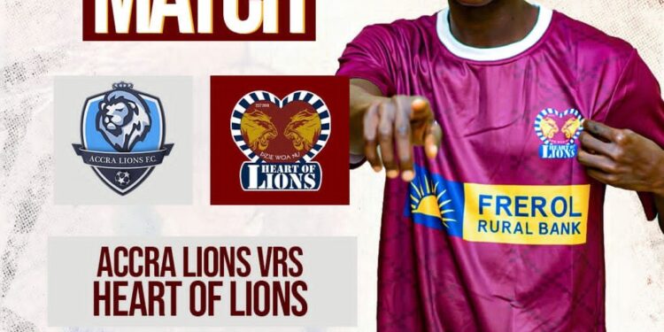 Ghana Premier League Preview: The Battle of Lions see Accra Lions host Heart of Lions on Thursday