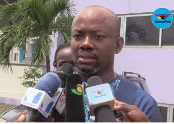 Asamoah Gyan reacts to his manger Anim Addo’s defeat in the GFA Executive Council race