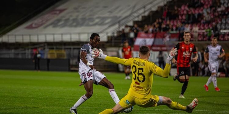 VIDEO: Watch Ghanaian forward Mark Assinor’s brace in Železiarne Podbrezová win against Ružomberok