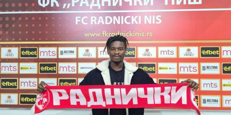 Red Star Belgrade flop Edmund Addo joins Radnicki Nis on loan