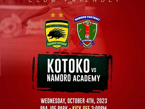 Asante Kotoko host Namoro Academy in friendly on Wednesday