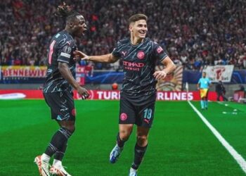 Jeremy Doku scores, provides assist in Man City’s Champions League win over RB Leipzig