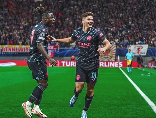 Jeremy Doku scores, provides assist in Man City’s Champions League win over RB Leipzig