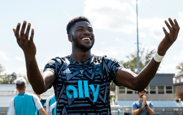 Ghanaian striker Patrick Agyemang scores in Charlotte FC defeat to New York Red Bulls in MLS