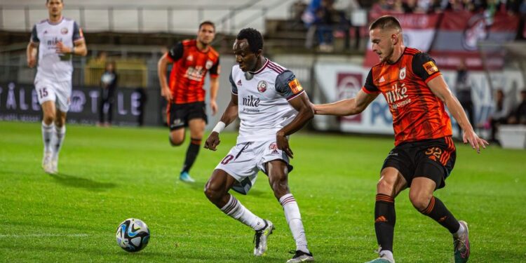 Ghanaian attacker Mark Assinor bags brace as Železiarne Podbrezová beat Ružomberok