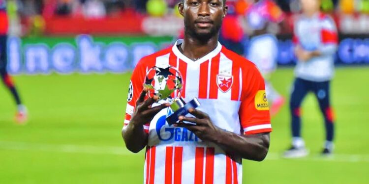 Ghanaian forward Osman Bukari bags Man of the Match award in Red Star Belgrade’ draw with Young Boys