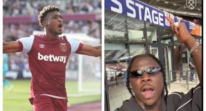 “Stonebwoy brought luck to the stadium” – Mohammed Kudus after scoring his debut Premier League goal