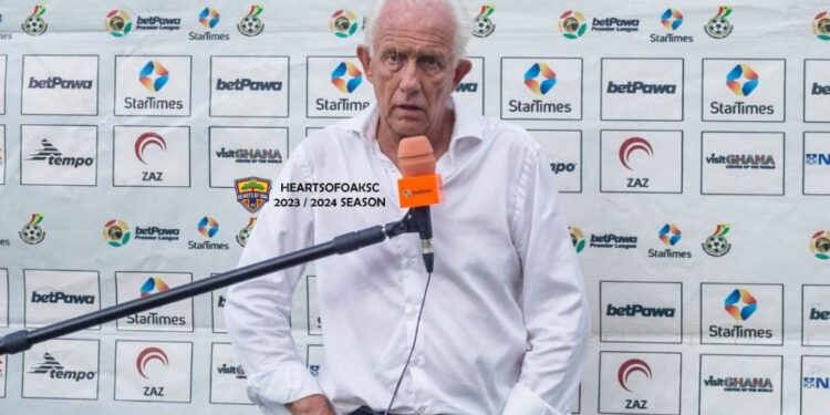 Hearts of Oak coach Martin Koopman unperturbed about poor start to the season