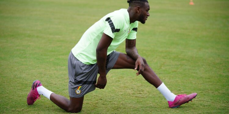 Black Stars new boy Jerome Opoku reacts after arrival in Charlotte ahead of Mexico and USA friendlies