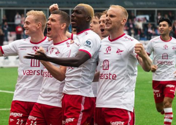 Mawell Woledzi’s Fredrikstad seals Norwegian top flight promotion with four games to spare