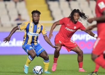 Ghanaian midfielder Kingsley Sarfo delights in Apoel Nicosia win against Nea Salamis